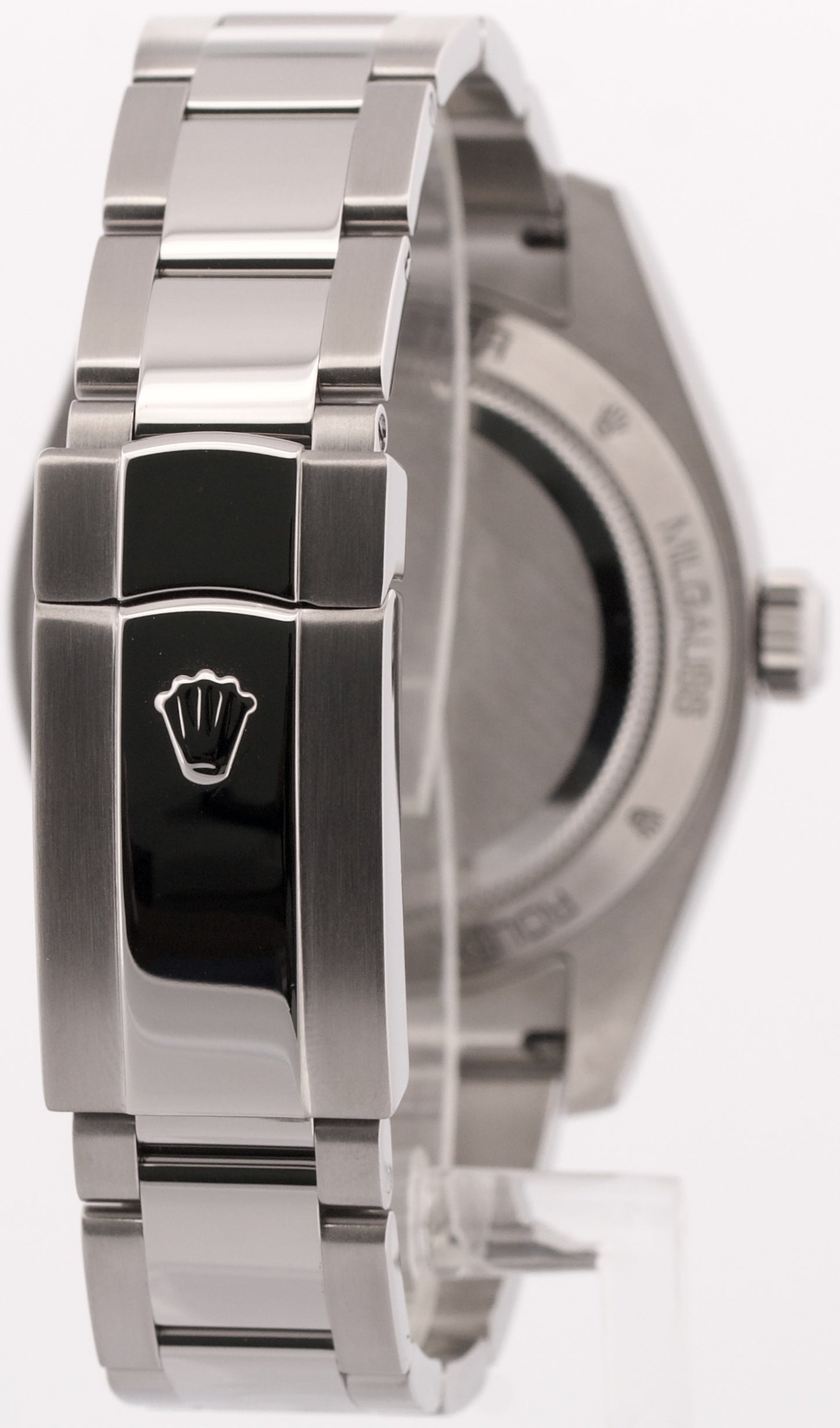 Rolex Milgauss BLUE Green Stainless Steel 40mm RANDOM SERIAL Oyster 116400 GV