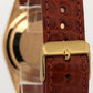 1991 Rolex Day-Date 36mm CHAMPAGNE ARABIC 18K Gold BARK Leather Watch 18248