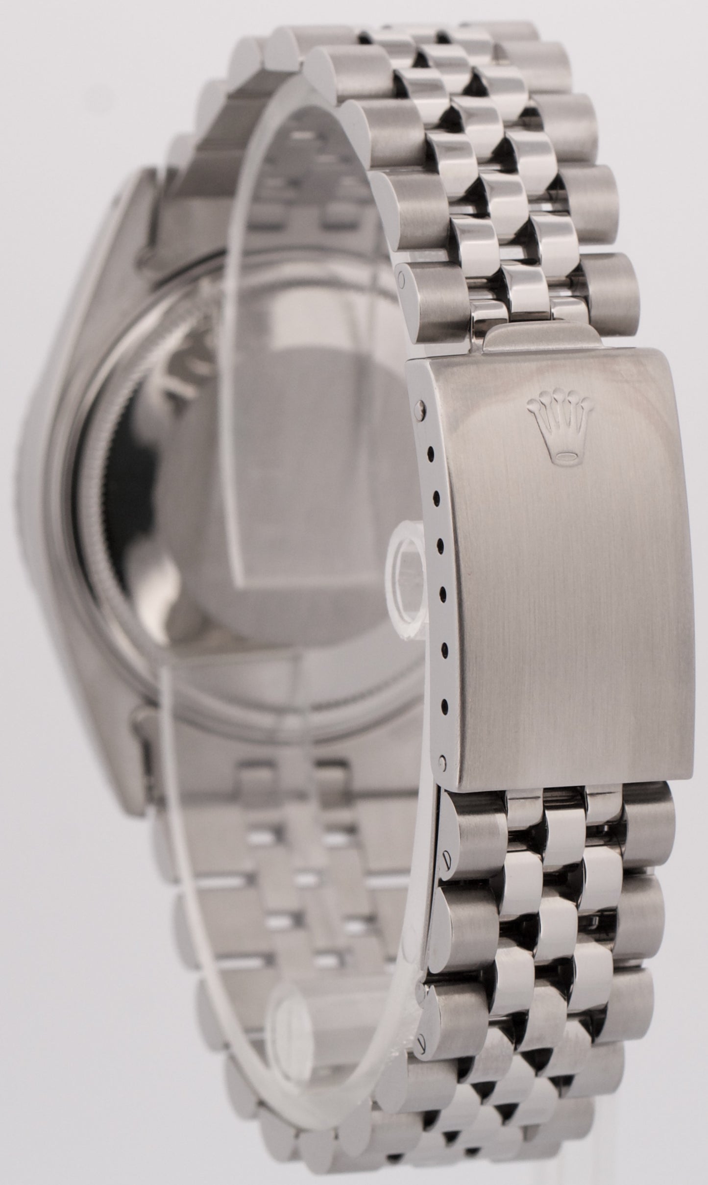 1983 Rolex DateJust 36mm SILVER Stainless Steel Automatic JUBILEE 16030 BOX