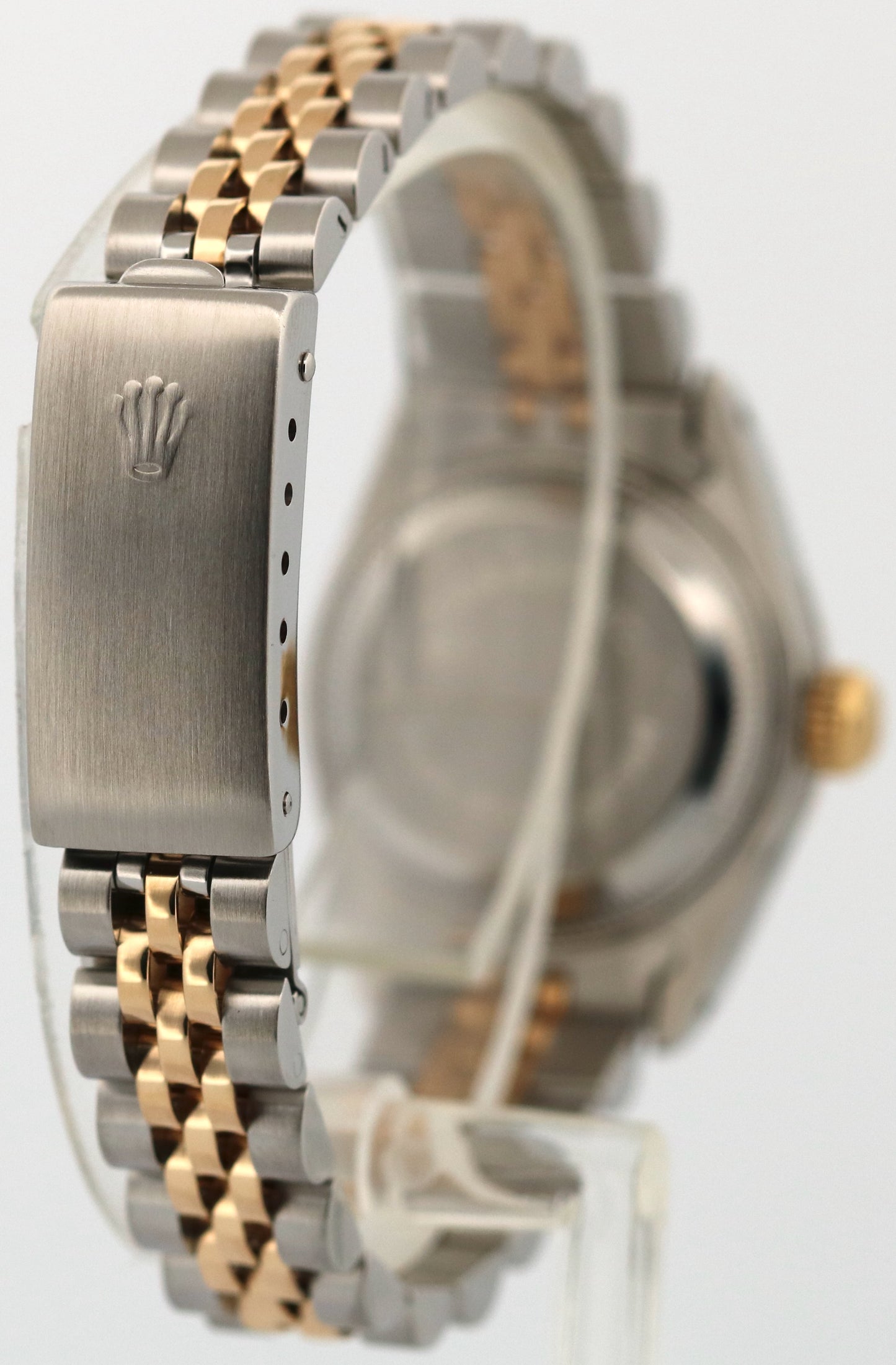 Rolex DateJust 26mm BLACK DIAMOND 18K Yellow Gold Stainless Steel JUBILEE 69173