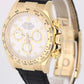 RSC PAPERS Rolex Daytona Cosmograph 18k Gold White Arabic 40mm 116518 Watch BOX
