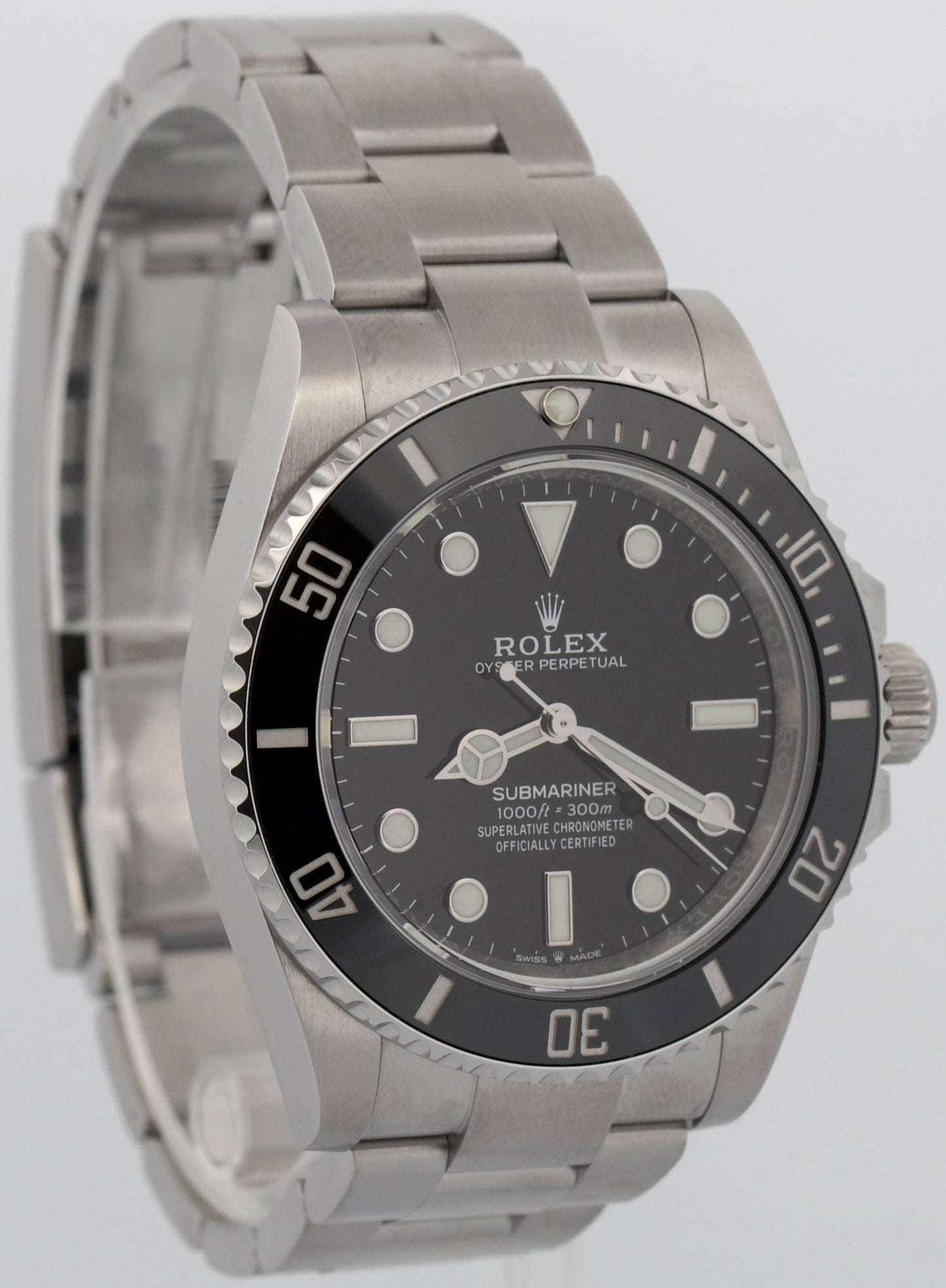 2025 PAPERS Rolex Submariner No-Date BLACK Steel 41mm Ceramic 124060 LN BOX