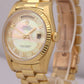 UNPOLISHED Rolex Day-Date President MOP DECO ROMAN 36mm 18K Yellow Gold 18238