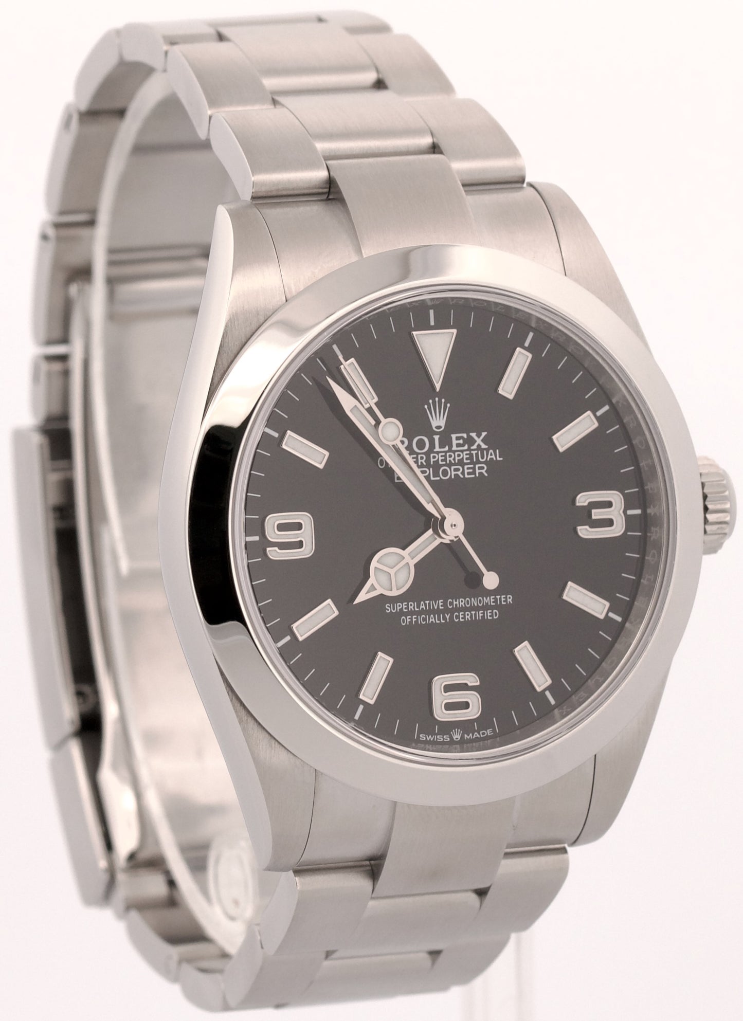 2024 PAPERS Rolex Explorer I BLACK Stainless Steel 40mm 224270 Watch BOX