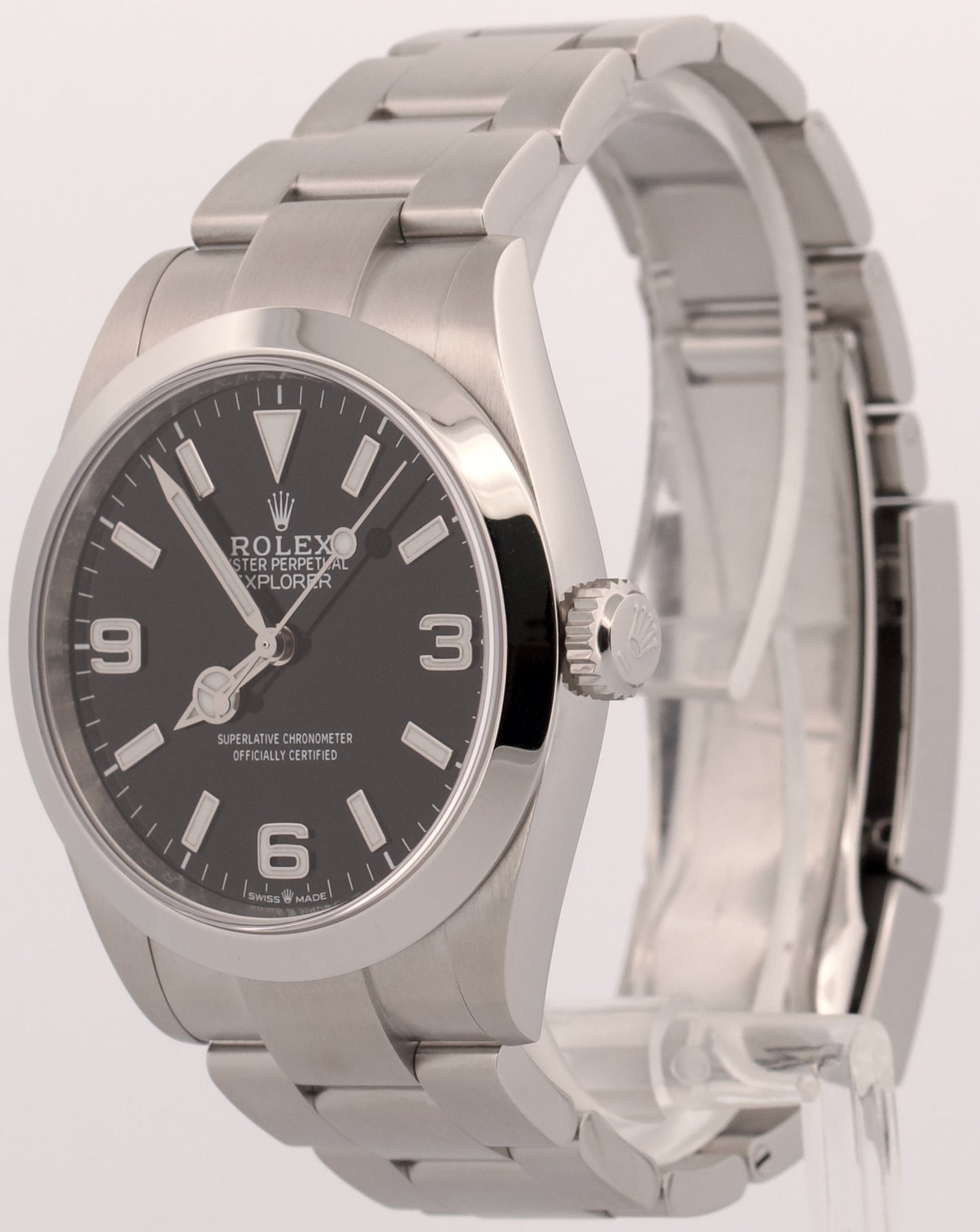 2024 PAPERS Rolex Explorer I BLACK Stainless Steel 40mm 224270 Watch BOX