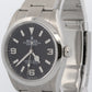 2022 PAPERS Rolex Explorer I BLACK 36mm Stainless Steel 3-6-9 Watch 124270 BOX