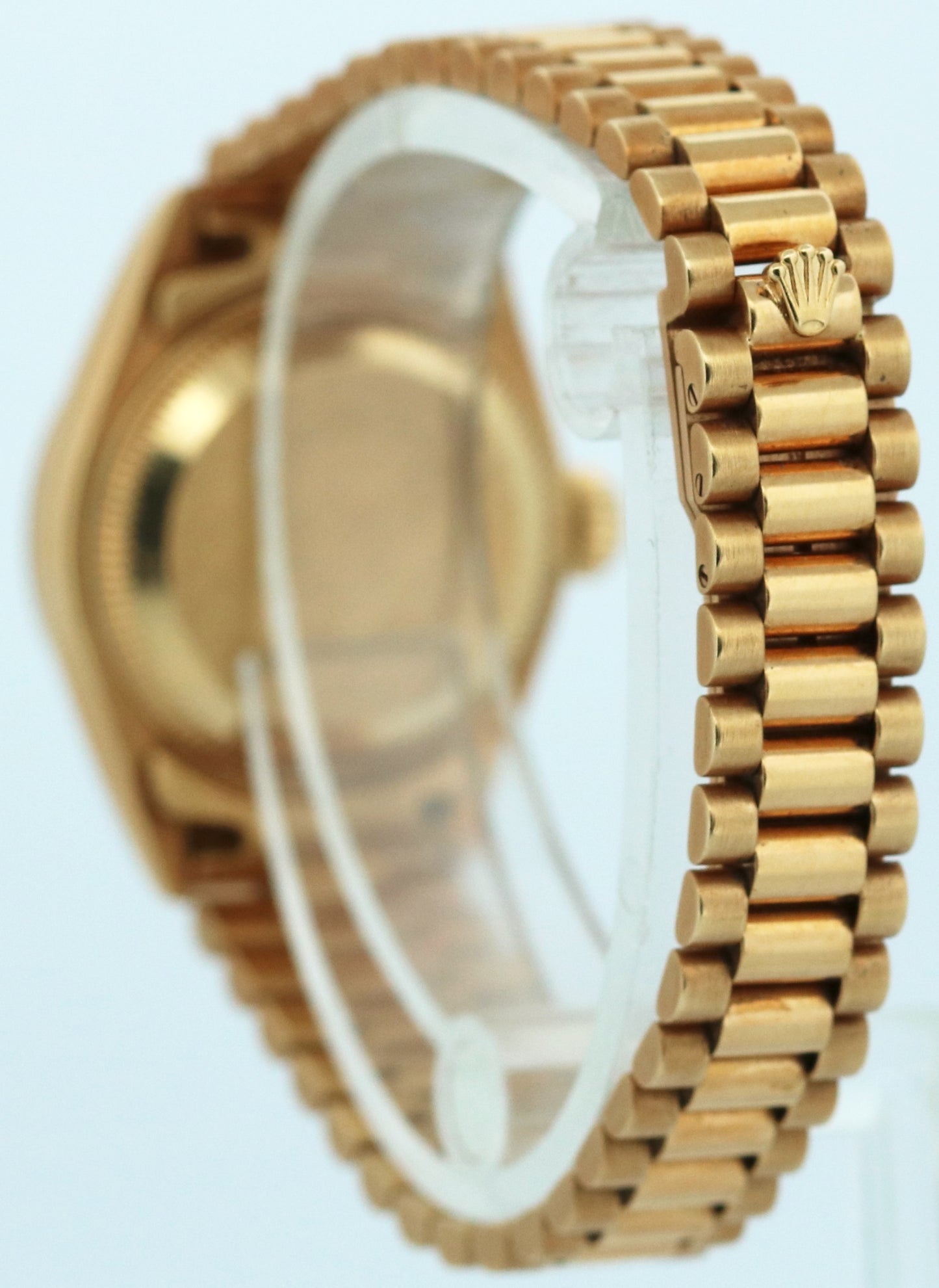 PAPERS Ladies Rolex DateJust President 26mm SILVER DIAMOND 18K Gold 69178 BOX
