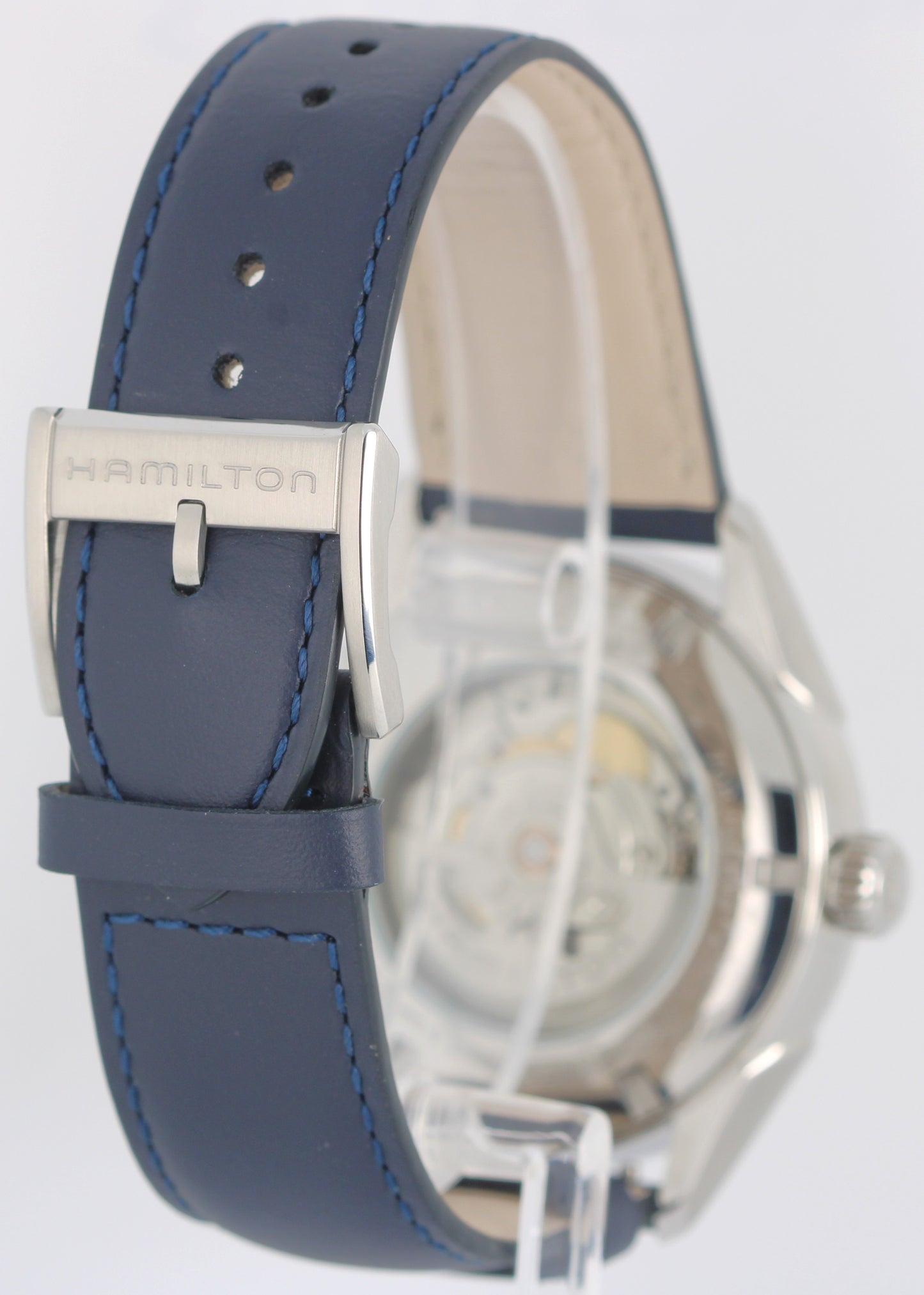 2026 PAPERS Hamilton Jazzmaster Open Heart Blue Aventurine 42mm H32705640 BOX