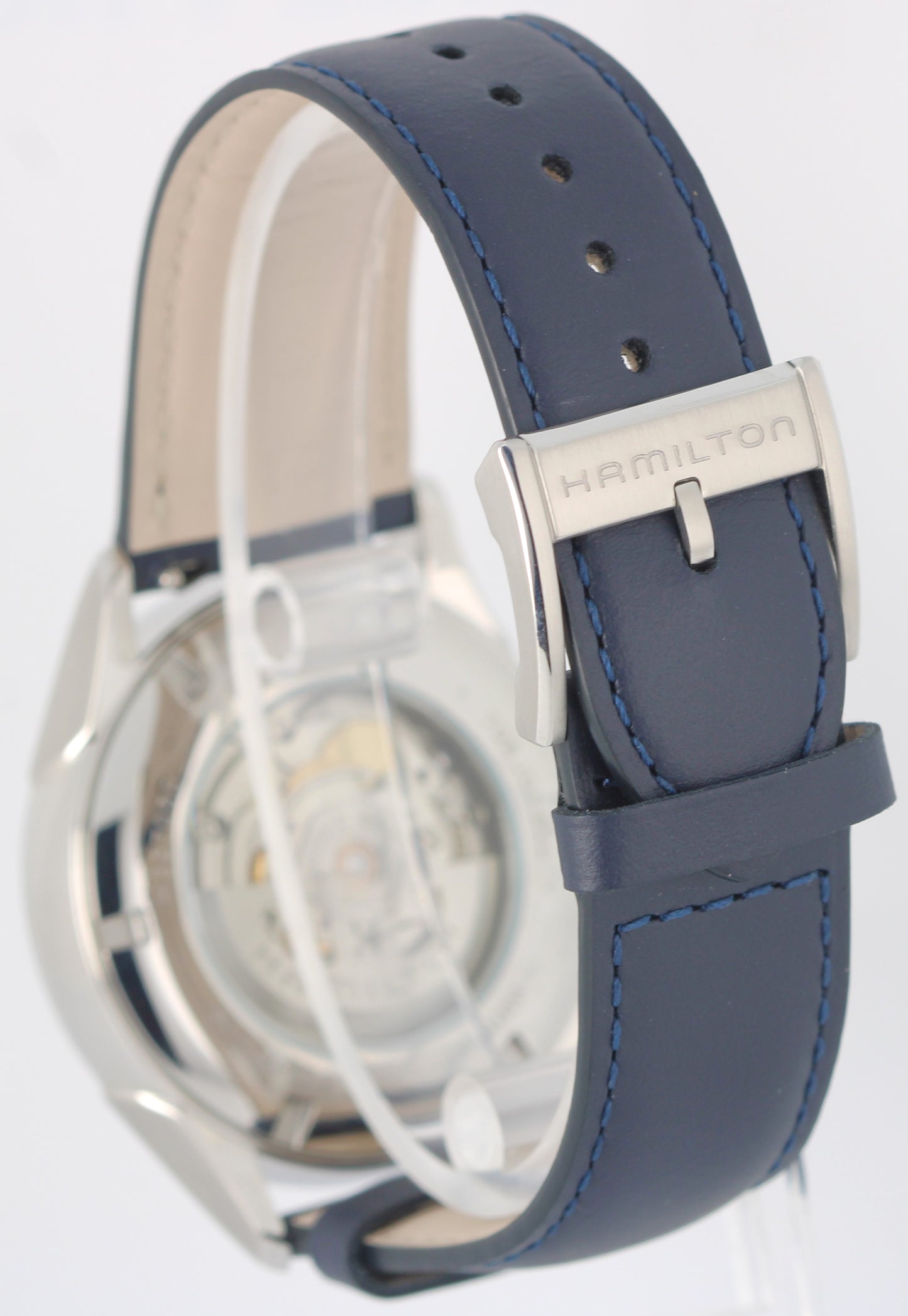2026 PAPERS Hamilton Jazzmaster Open Heart Blue Aventurine 42mm H32705640 BOX