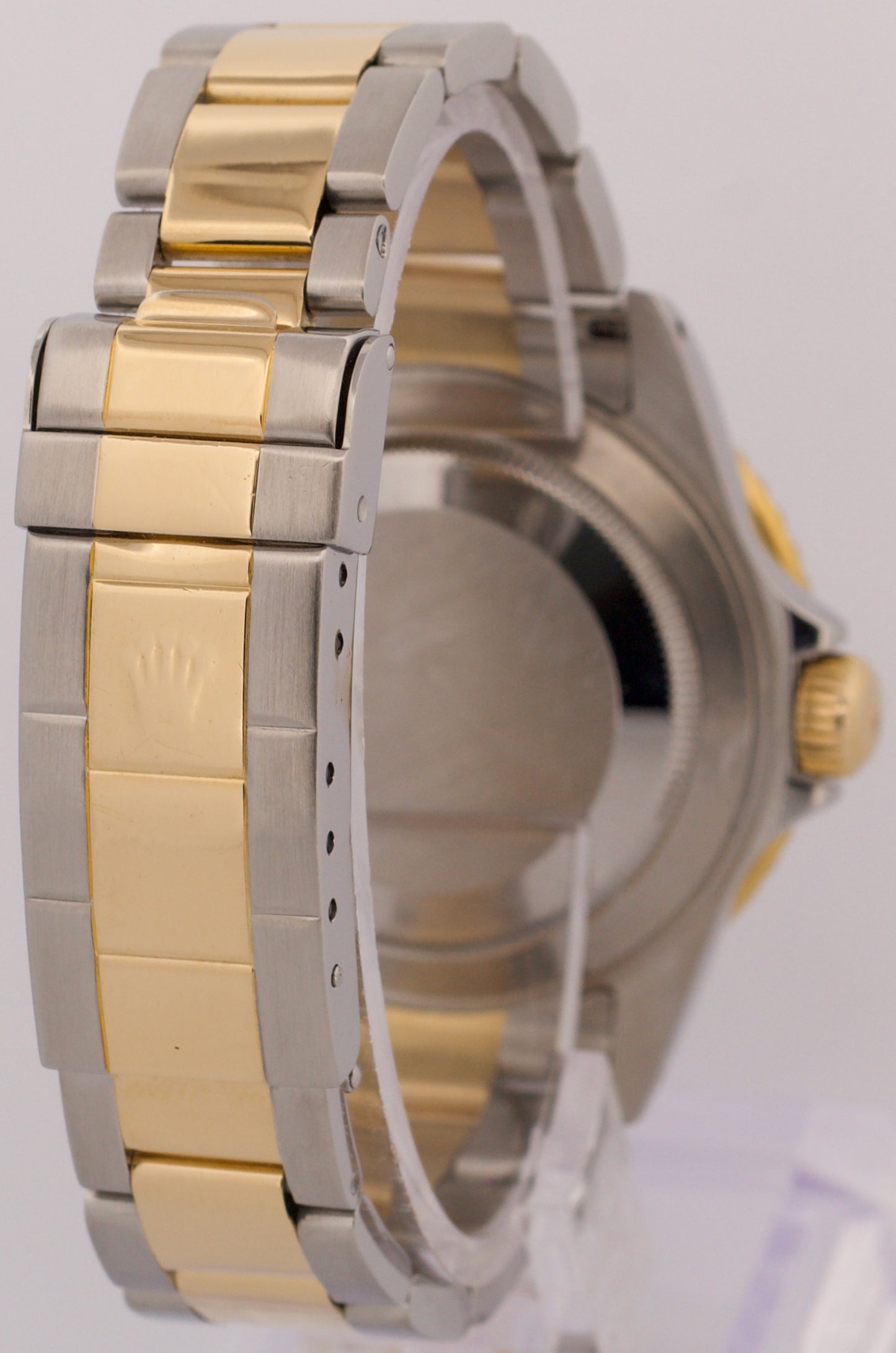 PAPERS Rolex Submariner 40mm BLUE 18K Yellow GOLD BUCKLE Stainless 16613 BOX