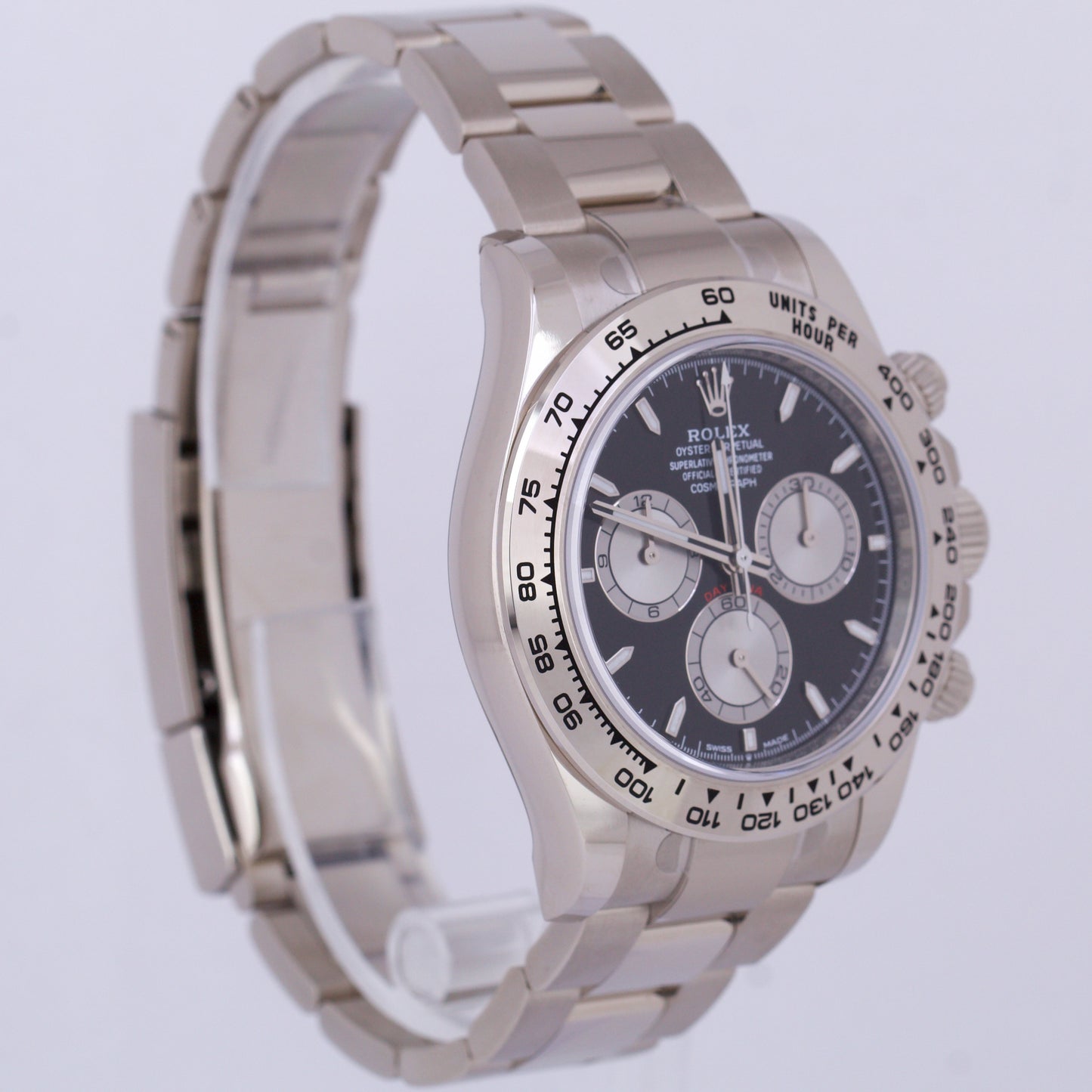 2023 NEW PAPERS Rolex Daytona Cosmograph Black 18K White Gold 40mm 126509 BOX