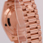 MINT Rolex Day-Date President 40mm SUNDUST TAPESTRY 18K Rose Gold 228235 BOX