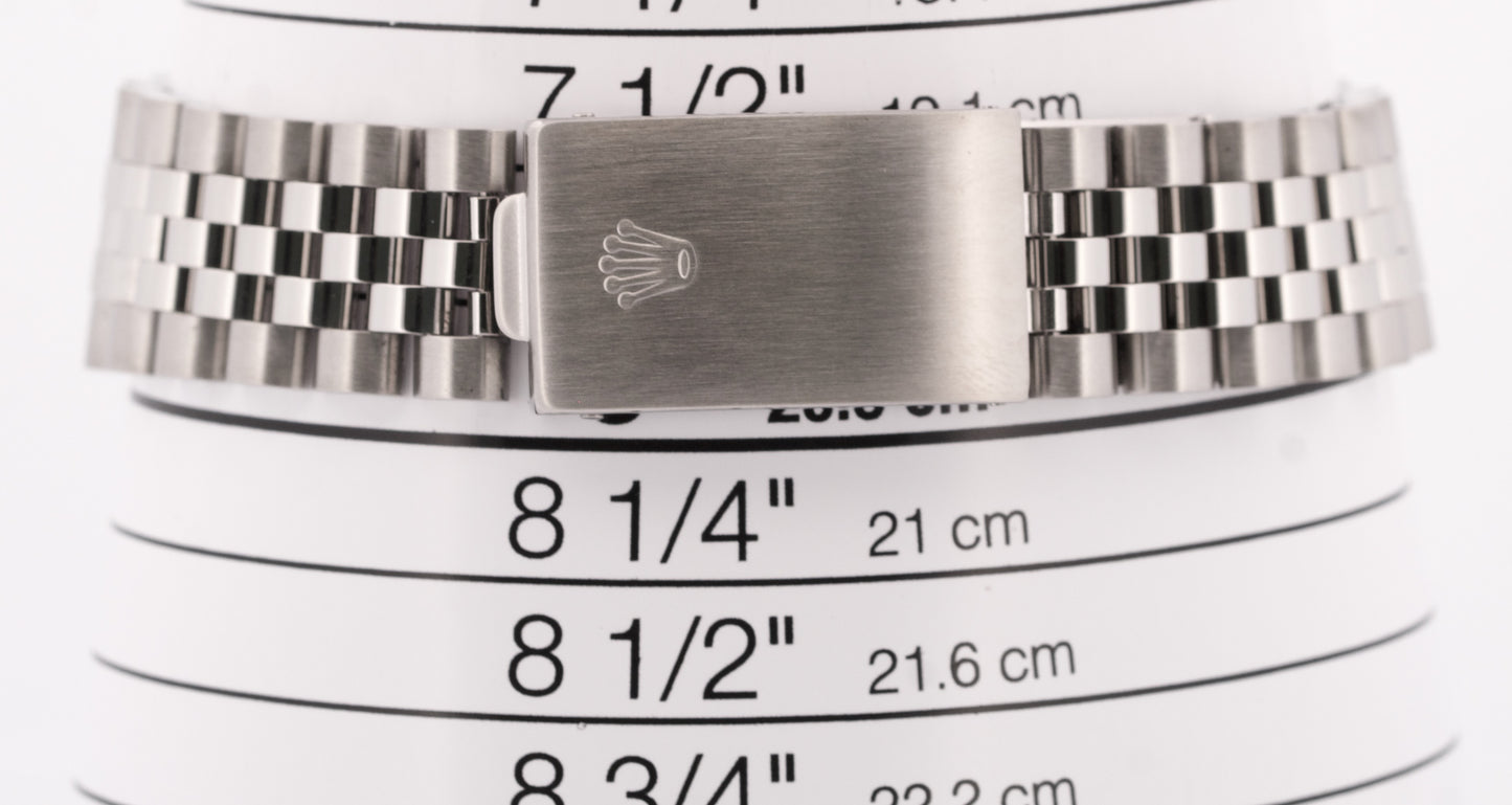 PAPERS Rolex Oyster Perpetual Air-King BLUE 34mm JUBILEE Stainless 14000 BOX