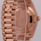 MINT Rolex Day-Date President 40mm SUNDUST TAPESTRY 18K Rose Gold 228235 BOX