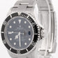 Rolex Submariner Date Black REHAUT Stainless Steel NO-HOLES 40mm Watch 16610