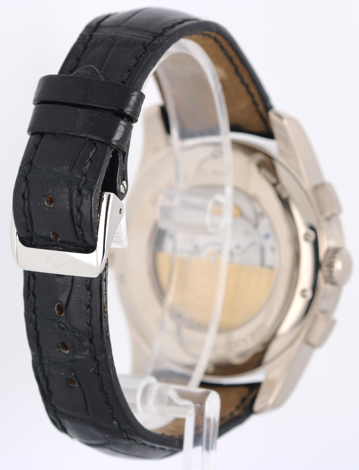 Girard-Perregaux WW.TC PAPERS Chronograph 18k White Gold Silver 43mm 4980 BOX
