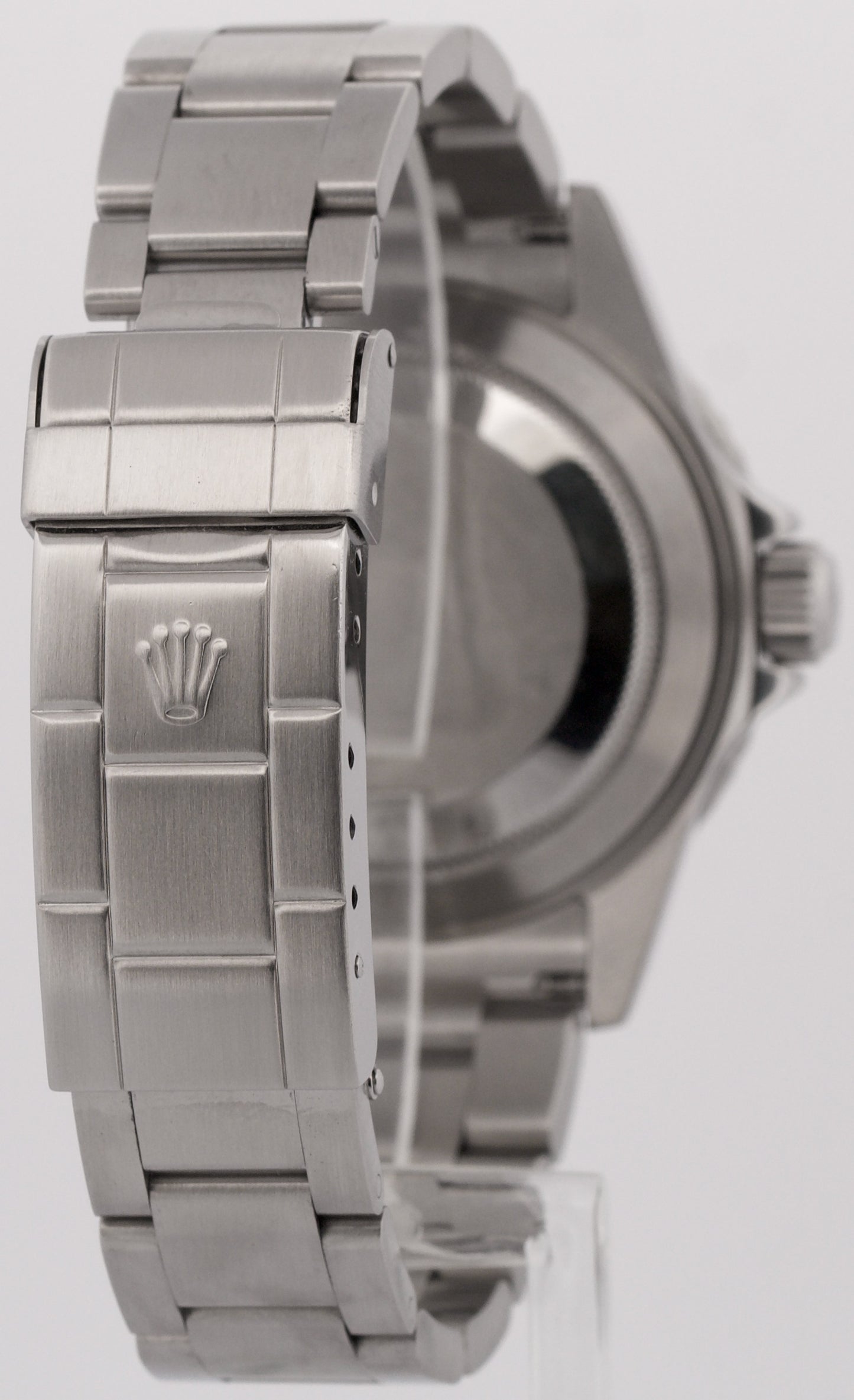Rolex Submariner Date Black REHAUT Stainless Steel NO-HOLES 40mm Watch 16610