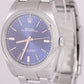 MINT Rolex Oyster Perpetual BLUE 39mm Stainless Steel Automatic Watch 114300 BOX
