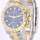 2009 PAPERS Rolex Daytona Cosmograph Two-Tone Gold Steel Black 40mm 116523 BOX