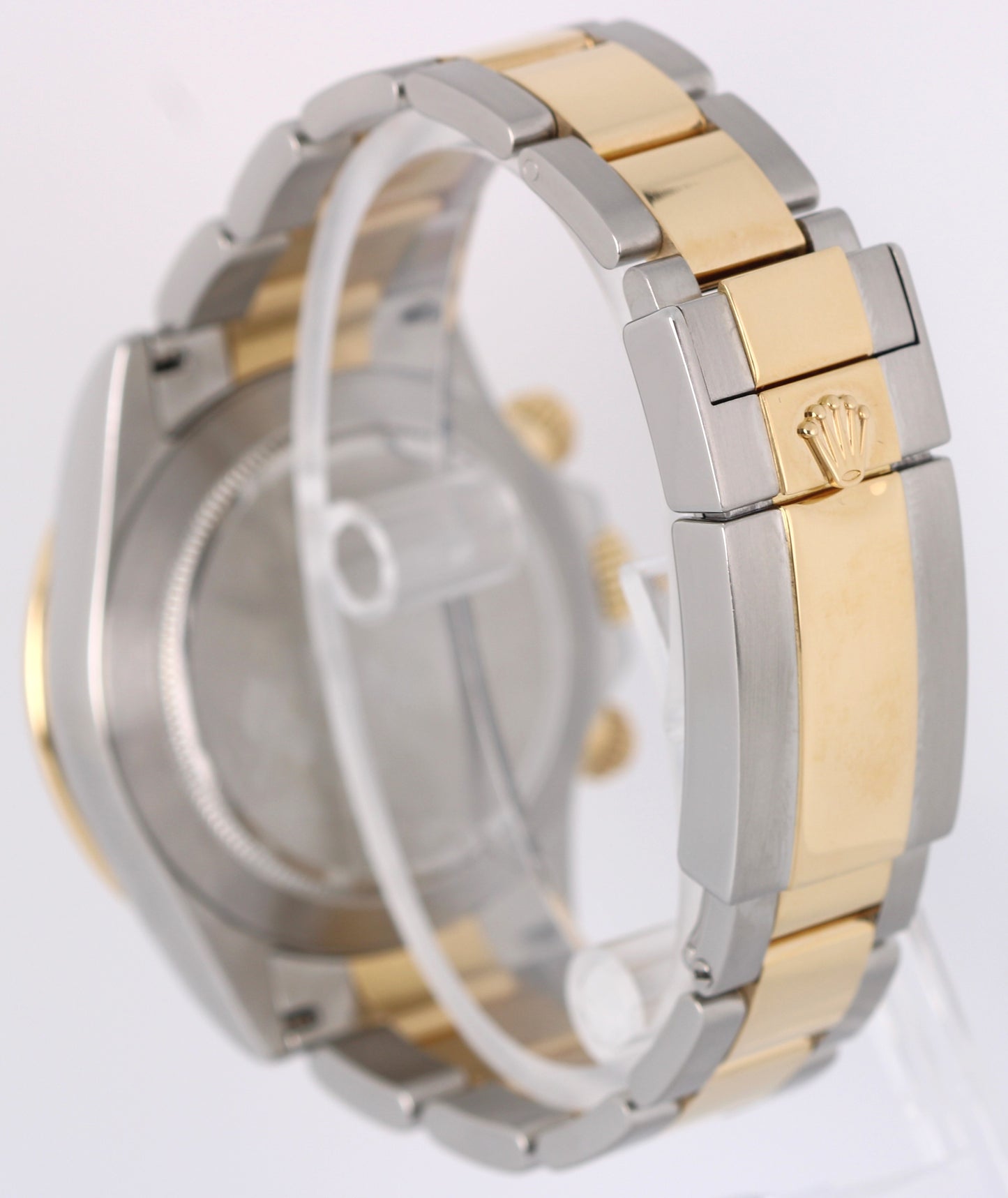 2009 PAPERS Rolex Daytona Cosmograph Two-Tone Gold Steel Black 40mm 116523 BOX