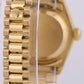 PAPERS Ladies Rolex DateJust President 26mm MOP DIAMOND 18K Gold 69178 BOX