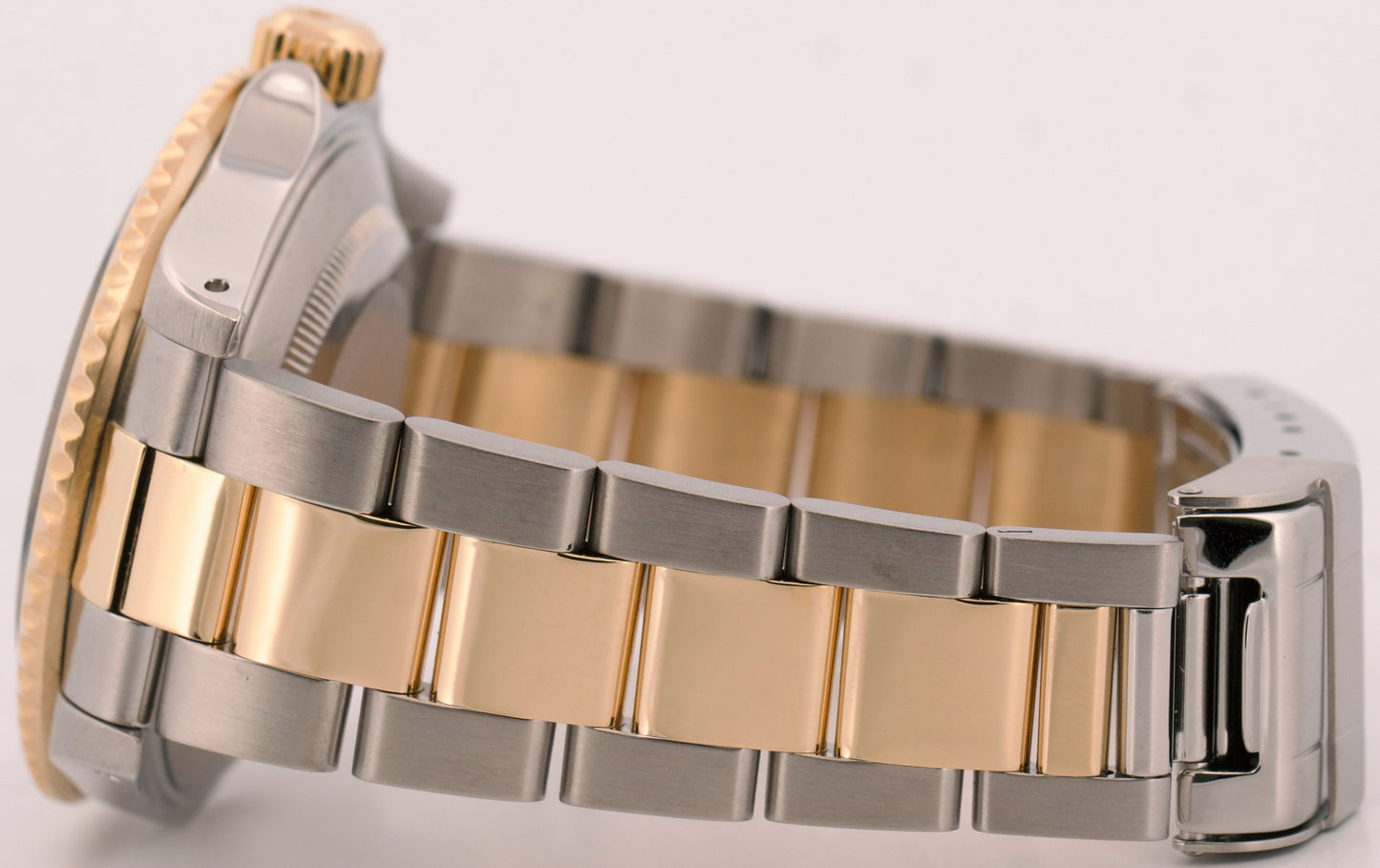 1993 Rolex Submariner Date 40mm BLACK 18K Yellow Gold Stainless Steel 16613
