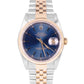 MINT Rolex DateJust 36mm Blue Yellow Gold Stainless Steel Jubilee Watch 16233
