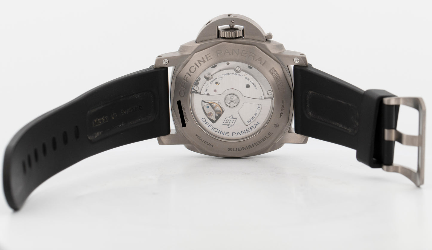 PAPERS Panerai Luminor Submersible PAM 305 Titanium 47mm PAM00305 Dive Watch BOX
