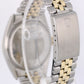VINTAGE Rolex DateJust Two-Tone 18k Gold Steel GREEN VIGNETTE 36mm 1601 Watch