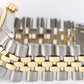 VINTAGE Rolex DateJust Two-Tone 18k Gold Steel GREEN VIGNETTE 36mm 1601 Watch