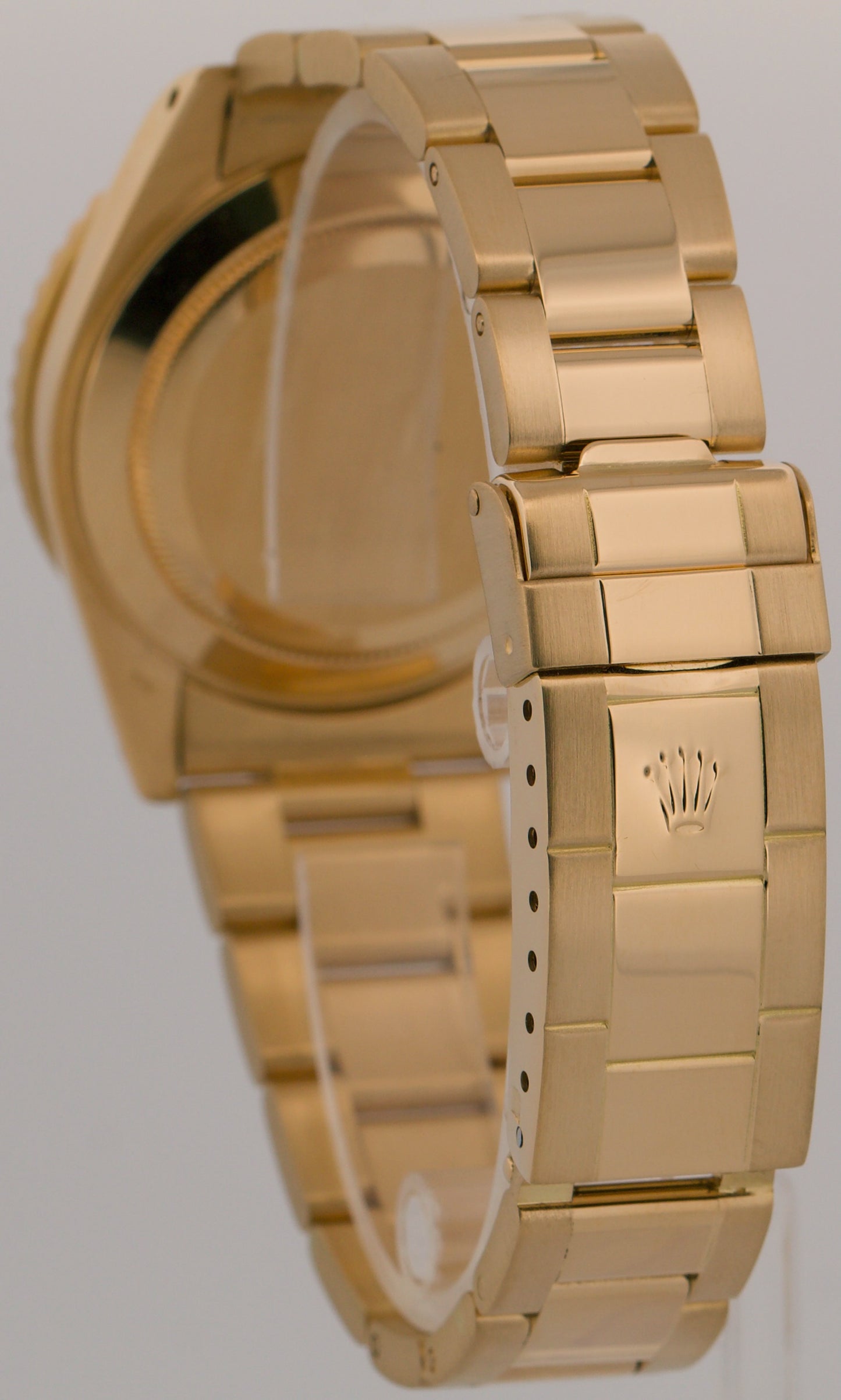 VINTAGE 1980 Rolex Submariner Date BLACK 18K Yellow Gold 40mm Oyster 16808 Watch