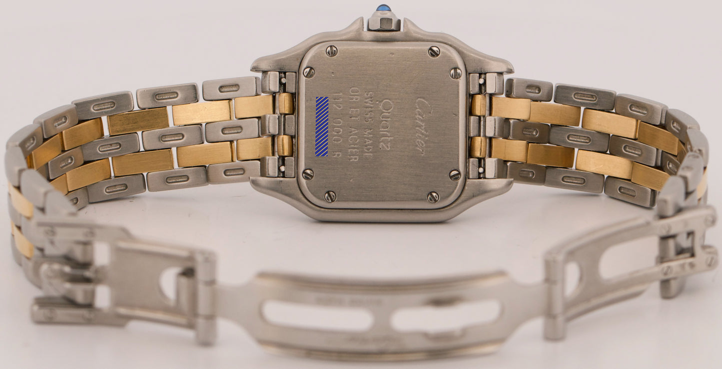 Ladies Cartier Panthere IVORY ROMAN 18K Yellow Gold Steel 22mm Quartz 112000R