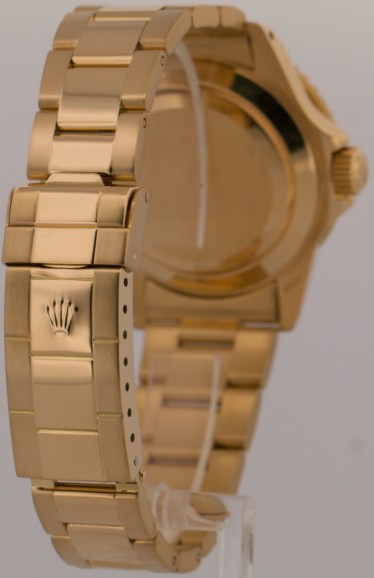 VINTAGE 1980 Rolex Submariner Date BLACK 18K Yellow Gold 40mm Oyster 16808 Watch