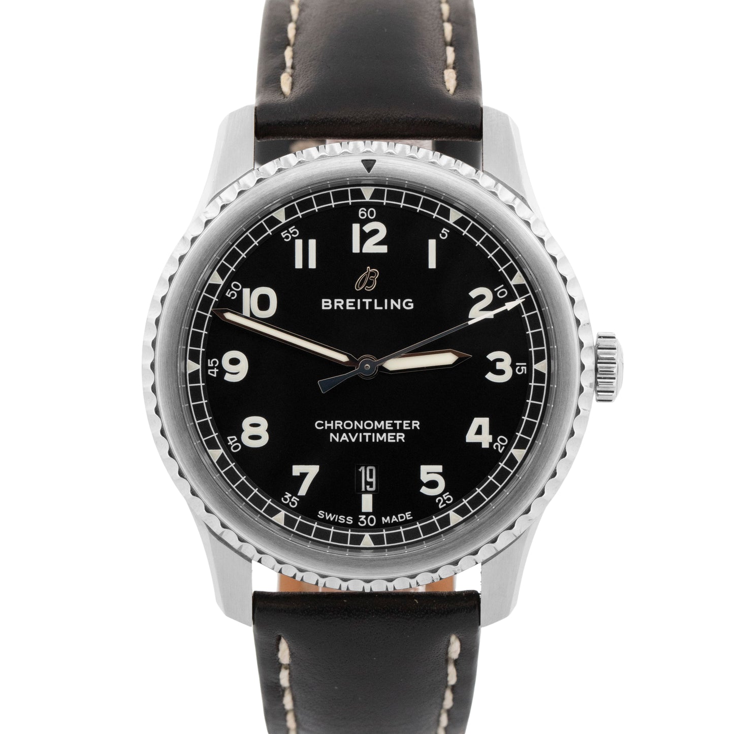 Breitling Navitimer 8 Black Stainless Steel 41mm Automatic Date Watch A17314