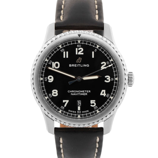 Breitling Navitimer 8 Black Stainless Steel 41mm Automatic Date Watch A17314