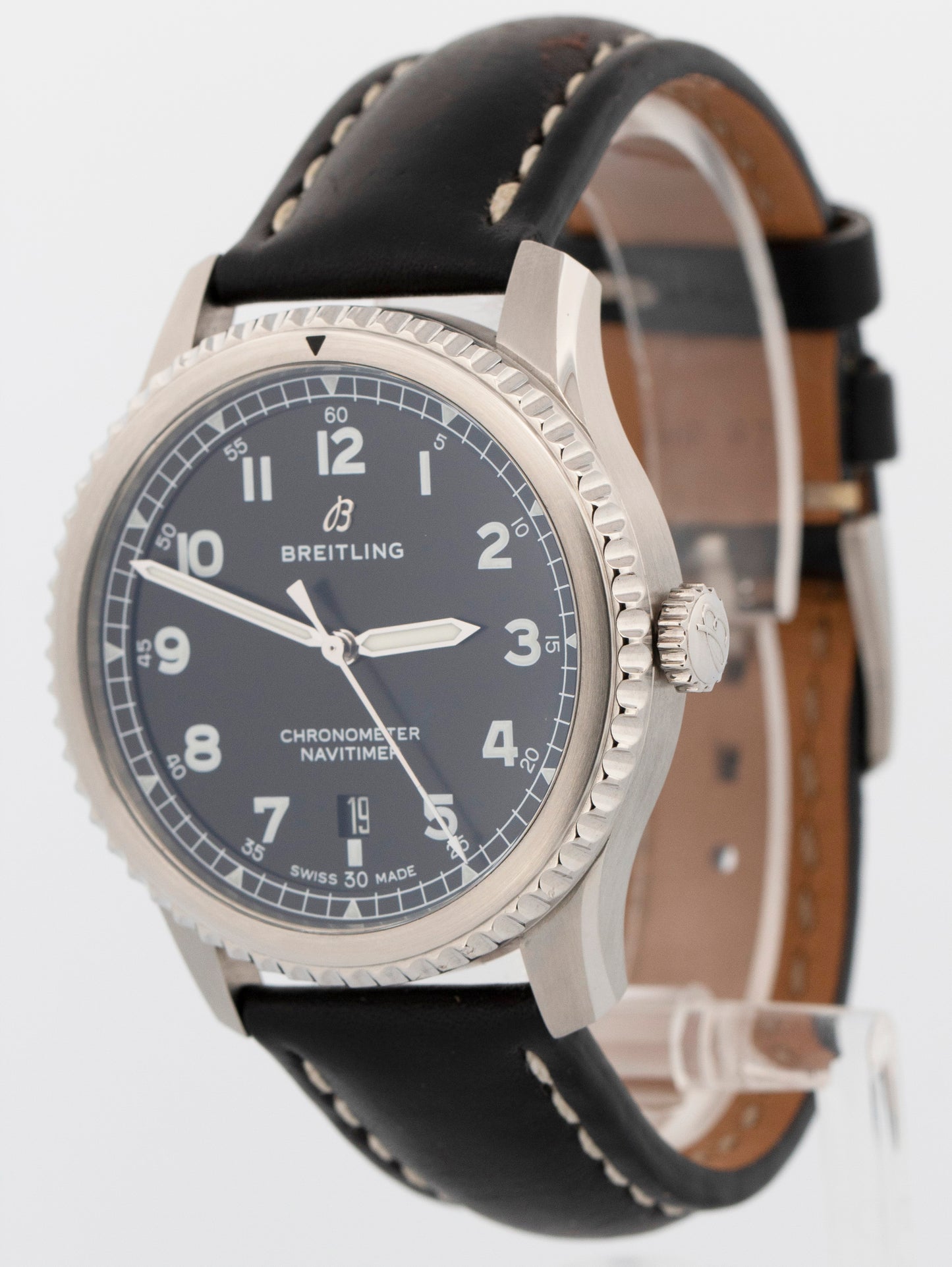 Breitling Navitimer 8 Black Stainless Steel 41mm Automatic Date Watch A17314