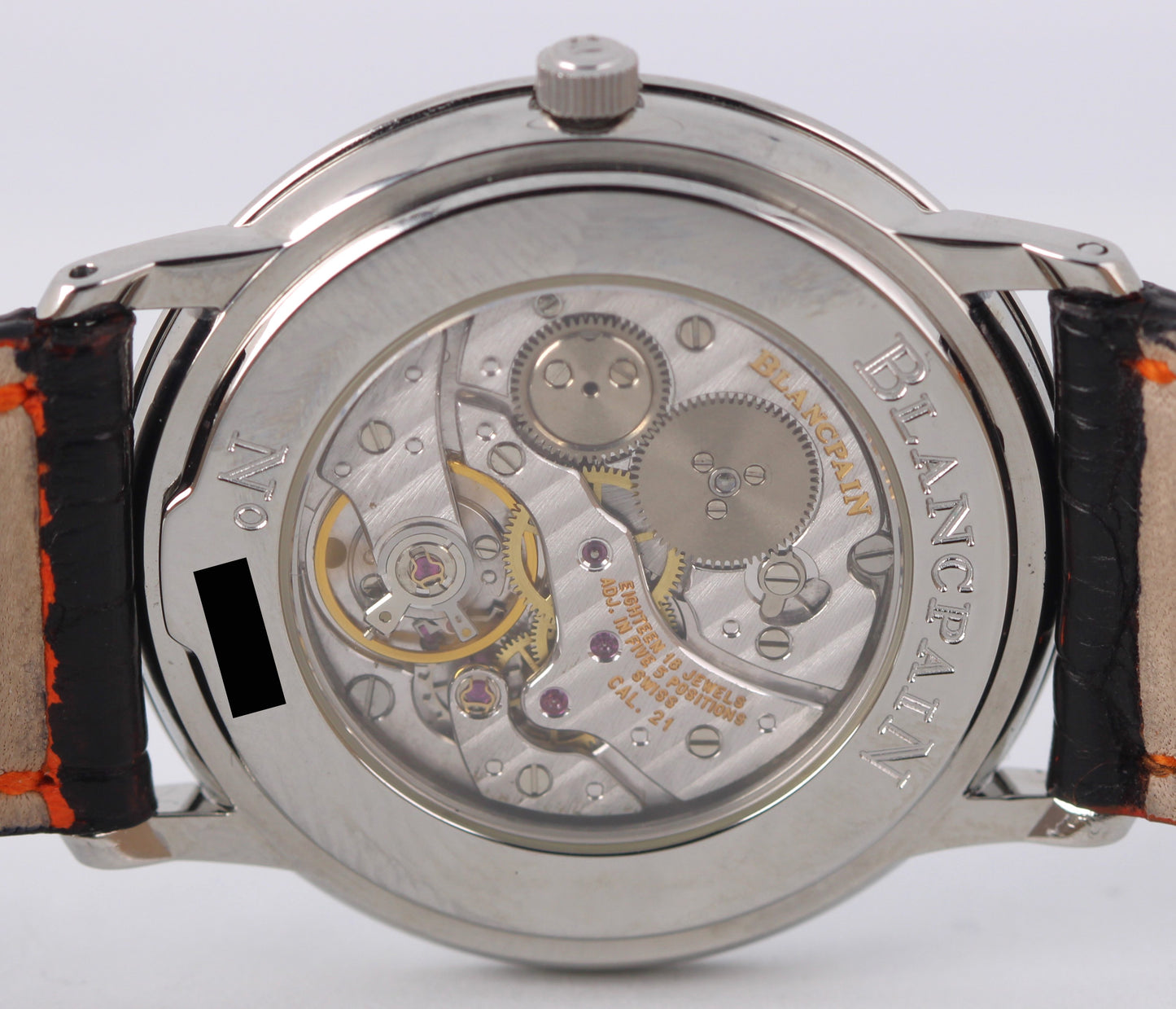 Blancpain Villeret Ultra-Slim Ultraplate White Roman 34mm 0021-1127-55 Watch