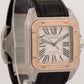 Cartier Santos 100 PAVE DIAMOND 33mm Two-Tone 18K Rose Gold Steel 2878 W20107X7