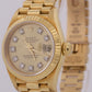 Rolex DateJust President 26mm CHAMPAGNE DIAMOND 18K Yellow Gold 69178 BOX