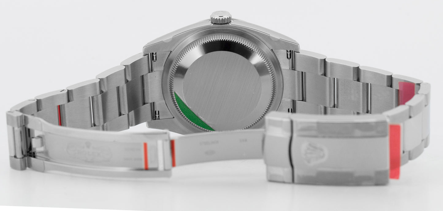 NEW 2026 STICKERED PAPERS Rolex DateJust 36 MINT GREEN Steel Watch 126234 BOX