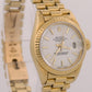 VINTAGE 1987 Ladies Rolex DateJust President WHITE 18K Yellow Gold 26mm 69178