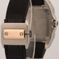 Cartier Santos 100 PAVE DIAMOND 33mm Two-Tone 18K Rose Gold Steel 2878 W20107X7