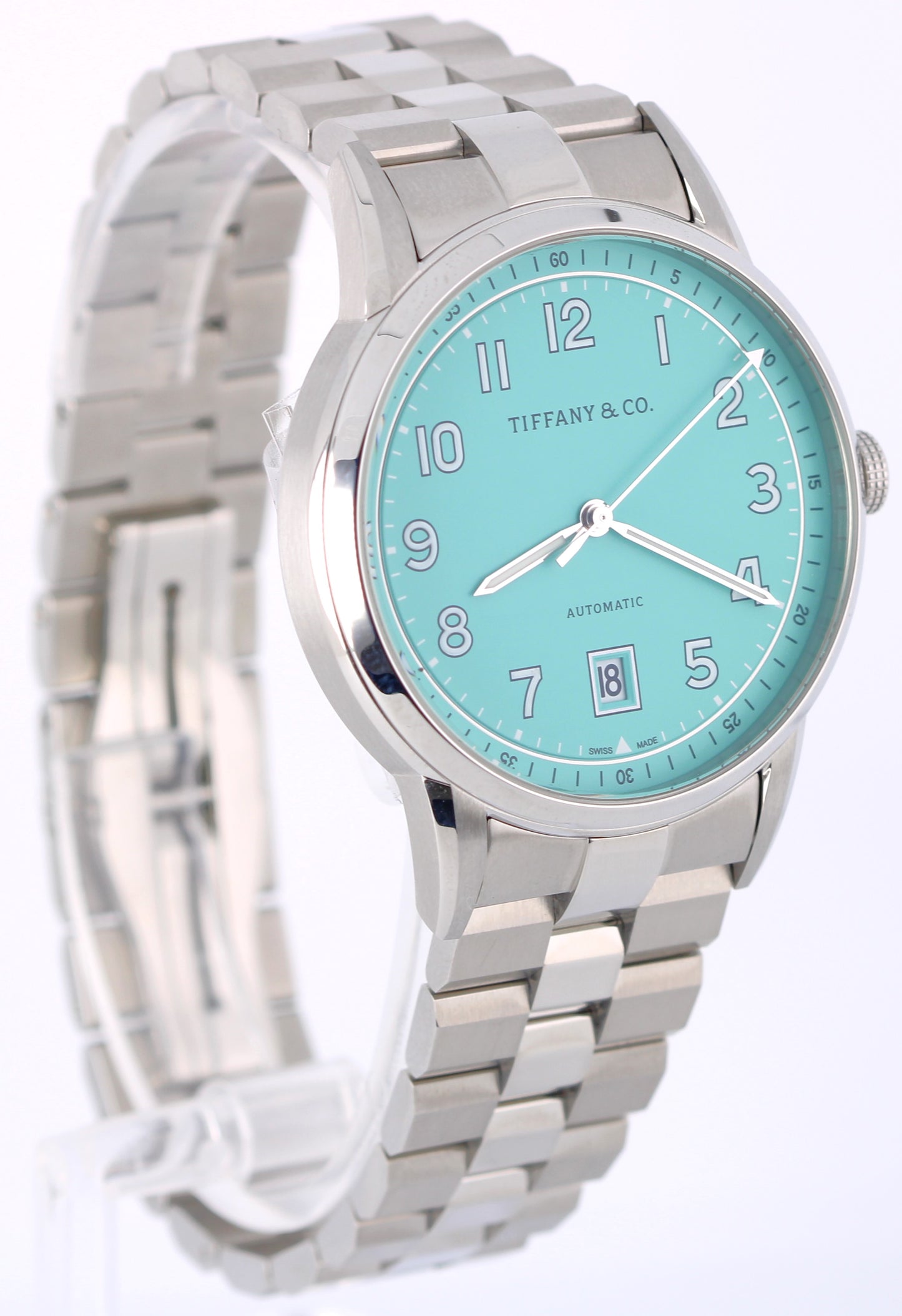 2024 PAPERS Tiffany & Co CT60 3-Hand Automatic Tiffany Blue Arabic 40mm BOX