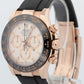 Rolex Daytona Cosmograph 18k Rose Gold IVORY 40mm Oysterflex Ceramic 116515 BOX