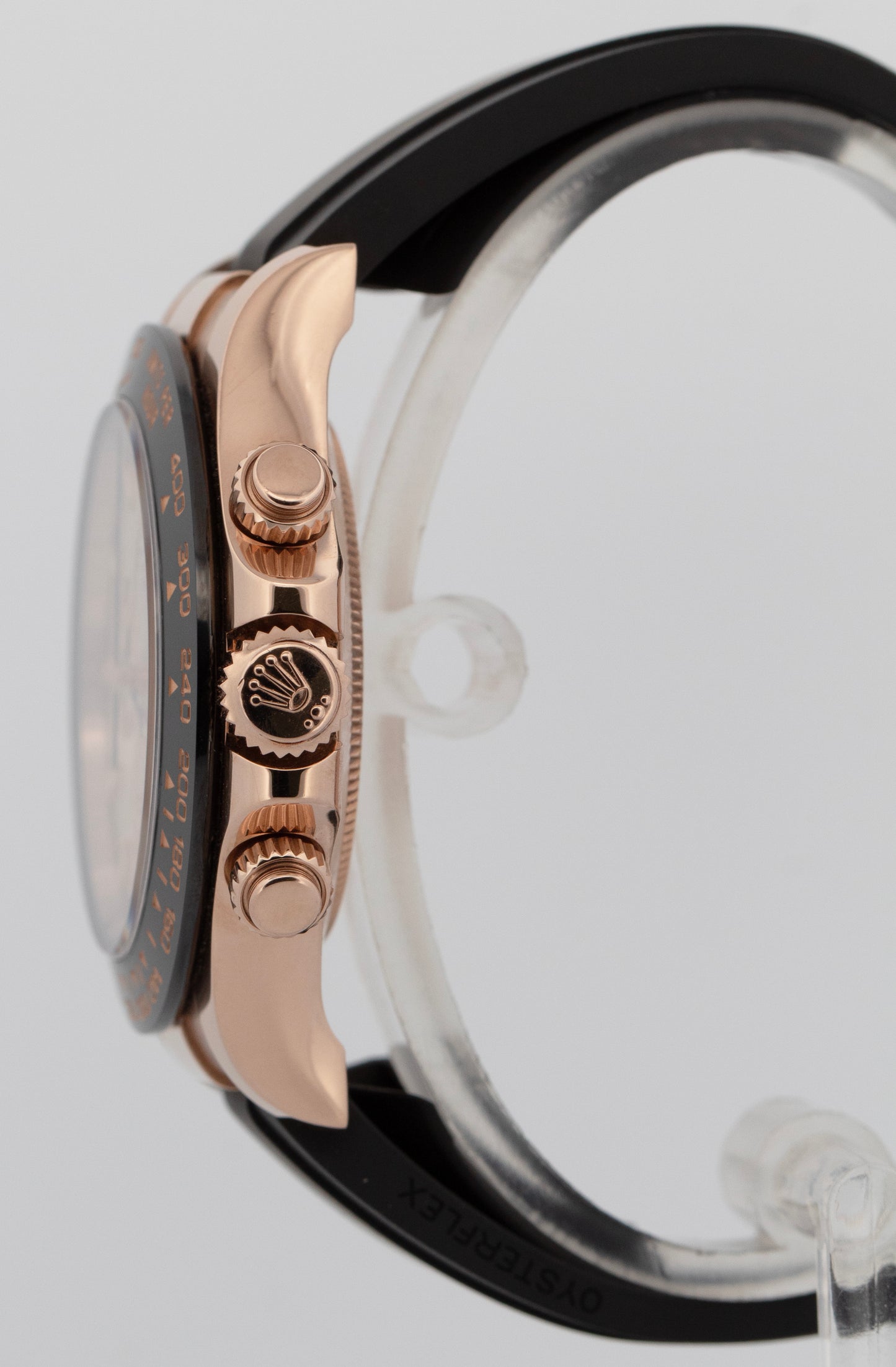 Rolex Daytona Cosmograph 18k Rose Gold IVORY 40mm Oysterflex Ceramic 116515 BOX