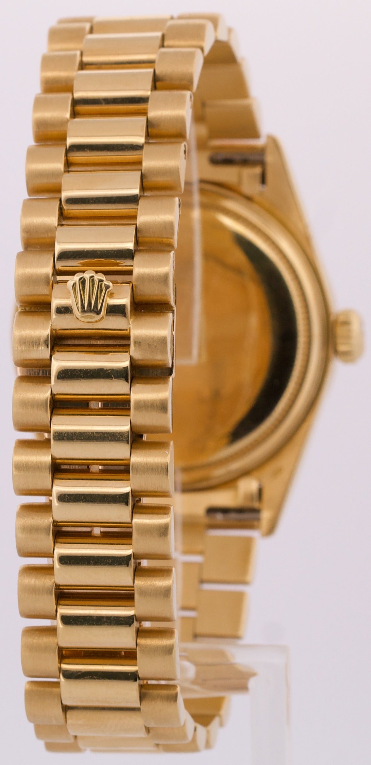 1985 Rolex Day-Date President CHAMPAGNE 36mm 18K Yellow Gold Fluted Watch 18038