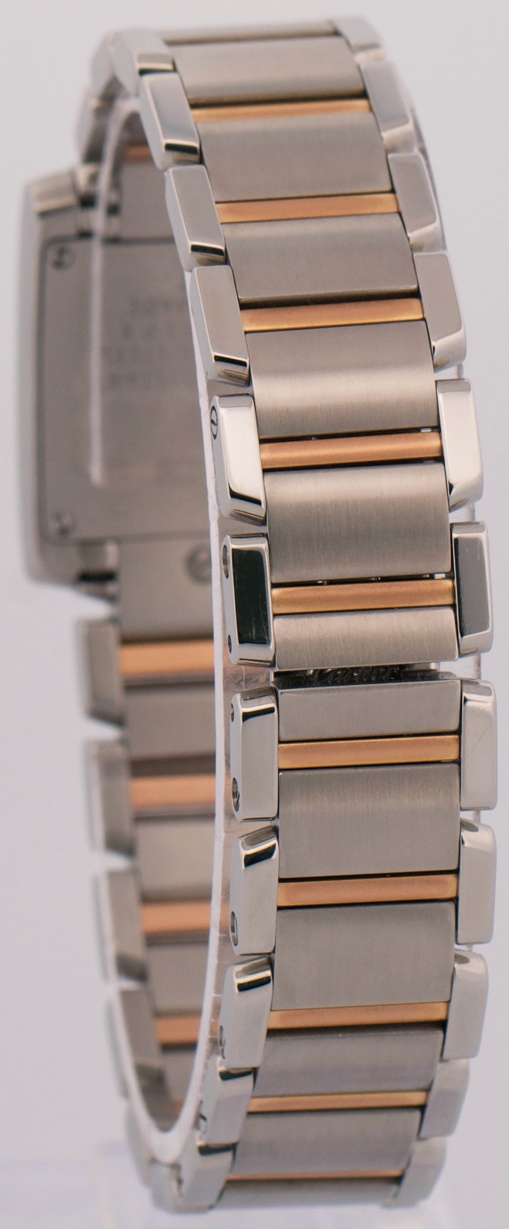 2010 PAPERS Cartier Tank Francaise 20mm BLACK 18K Steel Quartz W5010001 3217 BOX