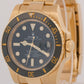 MINT PAPERS Rolex Submariner Date Ceramic 18K Yellow Gold Black 40mm 116618 BOX