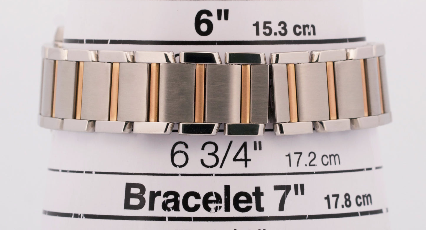 2010 PAPERS Cartier Tank Francaise 20mm BLACK 18K Steel Quartz W5010001 3217 BOX