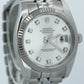 Rolex DateJust 36mm SILVER DIAMOND 18K Stainless Steel SUPER JUBILEE 116234